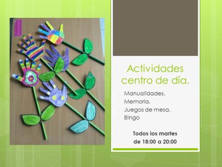 Imagen ACTIVIDADES CENTRO DE DÍA