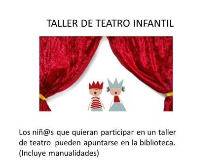 Imagen TALLER DE TEATRO